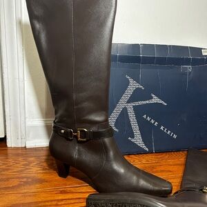 Anne Klein Women's Brown Knee-High Boots